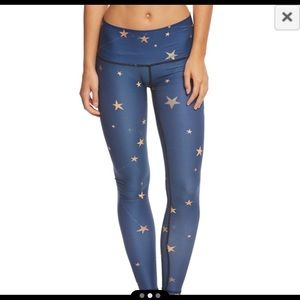 Teeki blue great star nation yoga pants